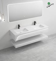 مغسلة رخام ليزر مودرن باضاءة مخفية - مقاسات متعددة