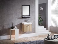 مغسلة خشبية بليوود لون خشبي مقاس 50سم - موديل 6607