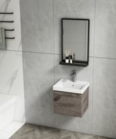 مغسلة خشبية بليوود لون خشبي مقاس 43سم -