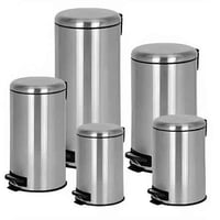 سلة نفايات بدواسة ستانلس ستيل - FLORET