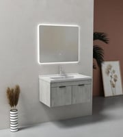 مغسلة خشب بلايوود مودرن مع مرايا ليد - مقاسات متعد...