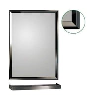 مرايا استيل اسود بدون رف - مقاسات متعددة