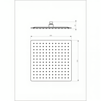 طاسة مربع 30 × 30 اسود ايطالي - MATELDA