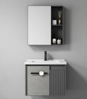 مغسله ديكور حوض 60سم + مرايا + صيدلية