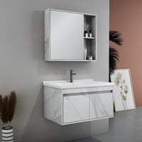 مغسله ديكور حوض 80سم + مرايا ليد