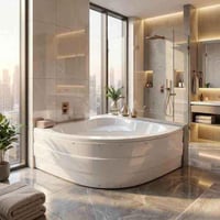 بانيو فاخر زاوية بمسند - مقاسات متعددة