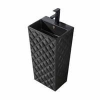 مغسلة بورسلان برميل اسود مودرن