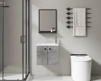 مغسلة ديكور بلايوود رمادي مرخم - 50 سم