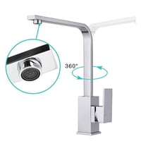 خلاط مجلى مطبخ كروم تصميم مودرن مربع