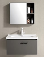 مغسلة ديكور المنيوم رمادي غامق - مقاسات متعددة