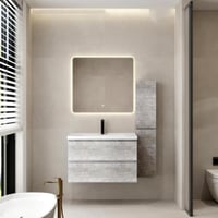 مغسلة ديكور مودرن مع صيدلية جانبية ومرايا ليد - لو...