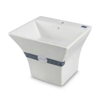 مغسلة معلق موردن ابيض - هيلفر موديل 409