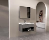 مغسلة فايبر رمادي - مقاسات متعددة