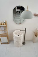 مغسلة حلزوني مودرن ابيض