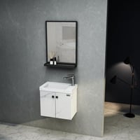 مغسلة صغيرة 50 سم مع مرايا برف