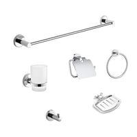 طقم اكسسوارات حمام اسود ايطالي - MATILDA