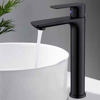 خلاط مغسلة طويل اسود - الماني STARK