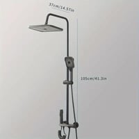 مسطرة نظام شاور اسود مودرن