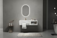 مغسلة رخام فاخرة لون ابيض - مقاسات متعددة