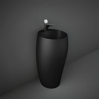 مغسلة فاخرة كلود راك RAK موديل بيضاوي اسود مطفي