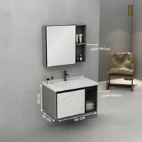 مغسلة ديكور مودرن المنيوم مقاس 80 سم