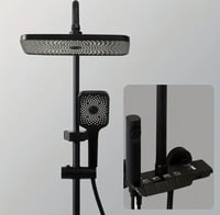 مسطرة نظام شاور اسود مودرن