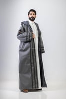 فروة جولد تطريز رمادي