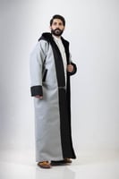 فروة جولد سادة مقلم فضي