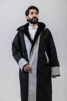 فروة جولد سادة مقلم اسود