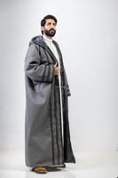 فروة جولد تطريز رمادي