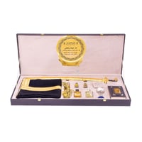 طقم سيف وبشت فاخر لون عودي