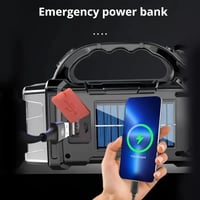 مصباح التخييم بالطاقة الشمسية عالي الأداء بـ 4 وضع...