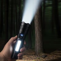 كشاف KJ-6828 LED قابل للشحن فائق السطوع ببطارية تد...