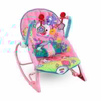 كرسي هزاز للأطفال الرضع لون بينك مزود بالالعاب و ا...