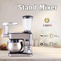 عجانة كهربائية ومحضر طعام وفرامة لحم 3 في 1 DENX D...