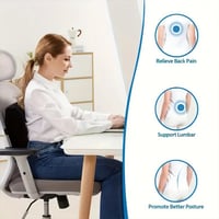 طقم وسادة المقعد ووسادة الظهر يخلي جلستك صحية