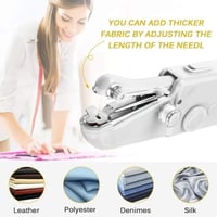 آلة الخياطة المحمولة واليدوية للخياطة الدقيقة والح...