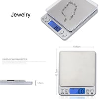 ميزان مطبخ رقمي من الفولاذ المقاوم للصدأ مع صواني...