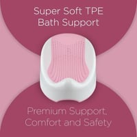 حوض استحمام للأطفال مانع للانزلاق مع مسند رأس مائل...