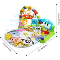 سجادة لعب للاطفال مع ألعاب معلقة وبيانو موسيقي لعم...