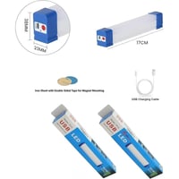 مصباح وكشاف LED T515 قابل للشحن مع إضاءة قوية ومقا...