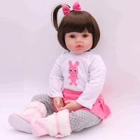 لعبة دمية ريبورن بيبي مقاس 18 بوصة مصنوعة من السيل...