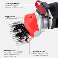 مقص حيوانات كهربائي DENX DX3325 لاسلكي بقوة عالية...