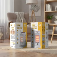 دفاية كهربائية DENX DX2629 قوية 2000 واط بمؤقت وعج...