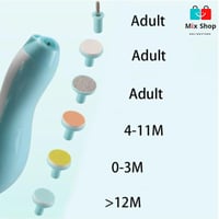 مبرد كهربائي لتشذيب أظافر الأطفال 6 في 1