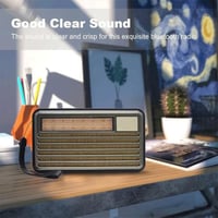 راديو DENX DX2437 بتقنية بلوتوث، مصباح يدوي وبطاري...