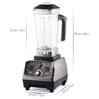 خلاط كهربائي بقوة 1800 واط وسعة 2 لتر لجميع الاستخ...