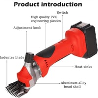 مقص حيوانات كهربائي DENX DX3325 لاسلكي بقوة عالية...