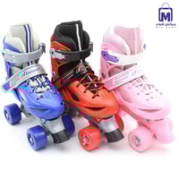 حذاء تزلج 4 عجلات للأطفال قابل للتعديل مع حماية مق...
