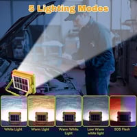 مصباح العمل قابل للشحن IP66، مع إضاءة LED قابلة لل...